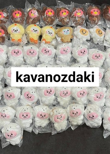 Beyaz Peluş Oyuncaklar Seti