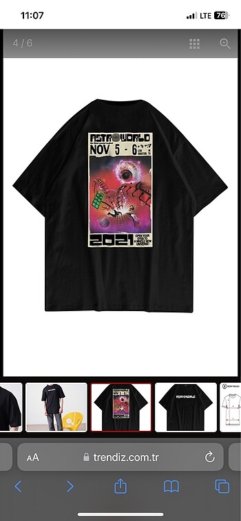 Diğer travis scott astro world tişört