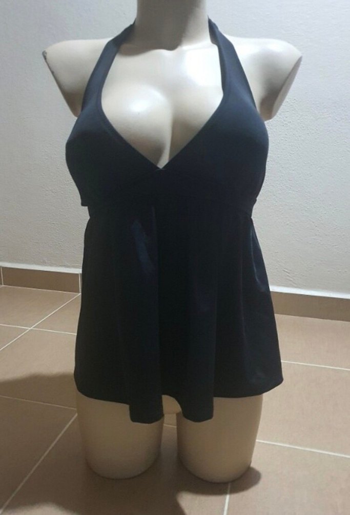 Siyah Mini Göğüs Dekolteli - Görsel 4