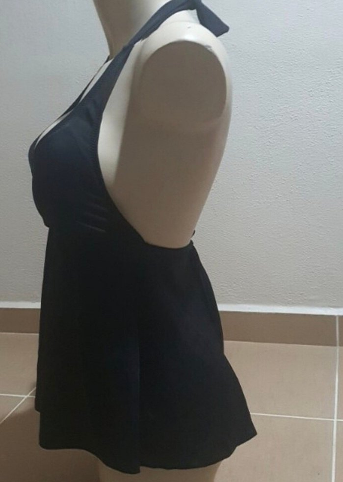 Siyah Mini Göğüs Dekolteli - Görsel 3