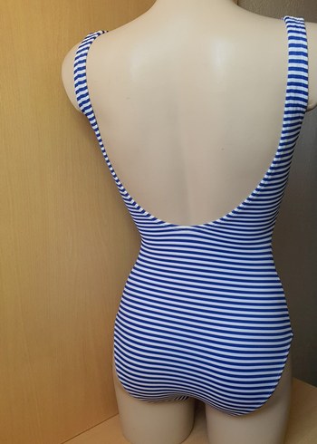 Renkli Baskılı Mavi Kadın Mayo - Görsel 5