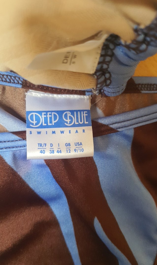 Mavi Zebra Desenli Fitted Bikini - Görsel 4