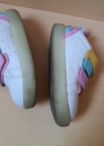 Kız Çocuk Çok Renkli Cırt Cırtlı Spor Ayakkabı - Görsel 6