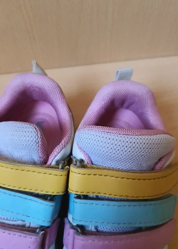 Kız Çocuk Çok Renkli Cırt Cırtlı Spor Ayakkabı - Görsel 2