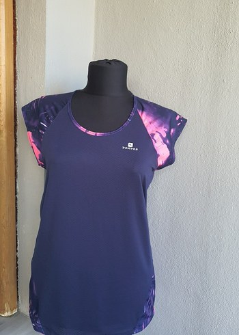 Mor Bağcıklı Kadın Spor Tsort - Görsel 5