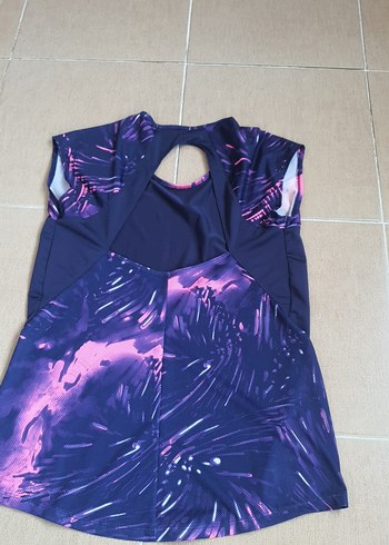 Mor Bağcıklı Kadın Spor Tsort - Görsel 4