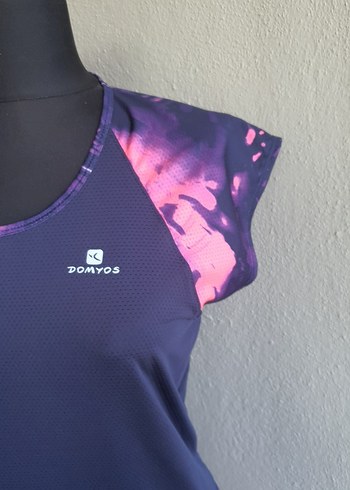 Mor Bağcıklı Kadın Spor Tsort - Görsel 7