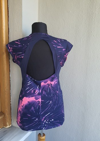 Mor Bağcıklı Kadın Spor Tsort - Görsel 8