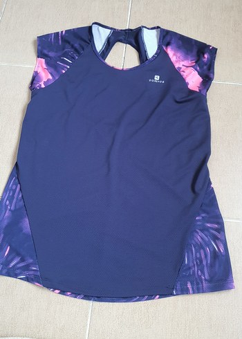 Mor Bağcıklı Kadın Spor Tsort - Görsel 2