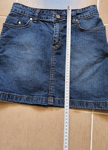 29 Beden mavi Renk Zara kot mini etek