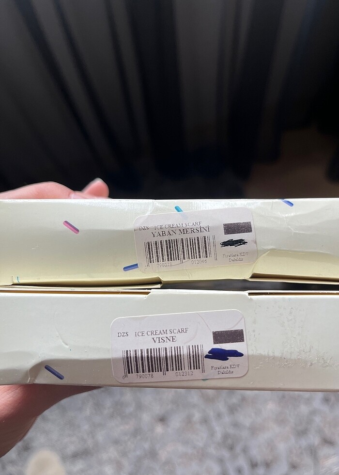 freshscarfs ice cream şal vişne - Görsel 2