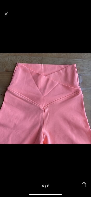 xs Beden turuncu Renk Penti crop yüksek bel spor tayt