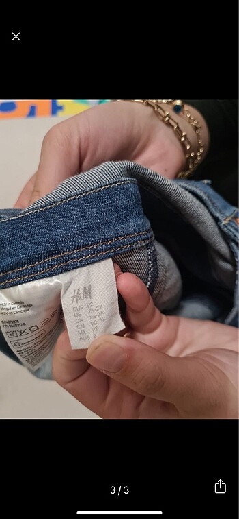 18-24 Ay Beden H&m kot elbise