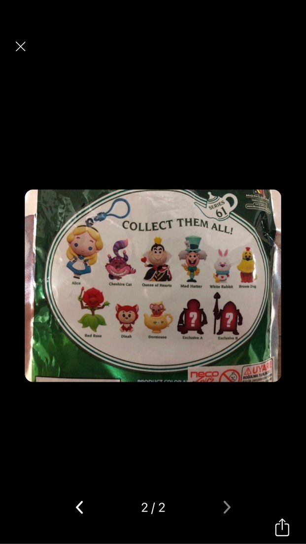 Alice Wonderland Figürleri monogram - Görsel 2