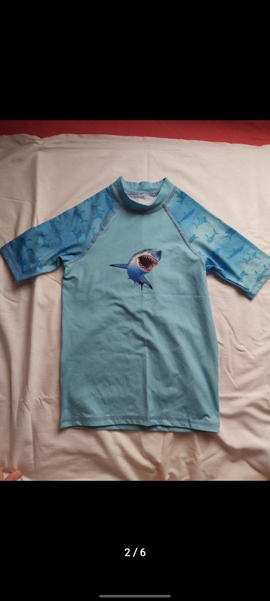 Erkek Çocuk Köpekbalığı Desenli Mavi Mayo Takımı - Görsel 2