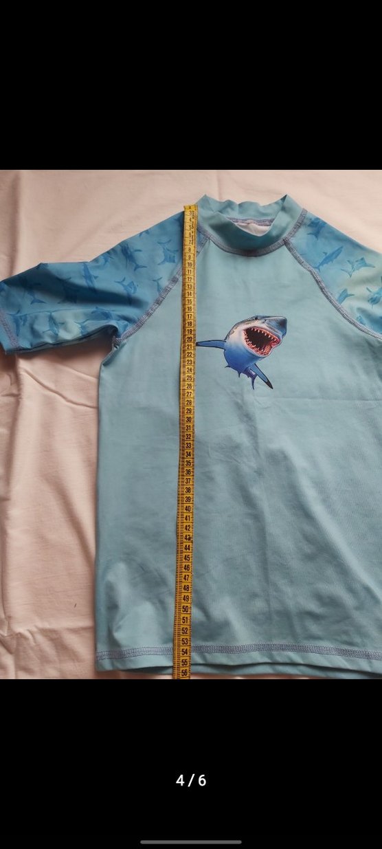 Erkek Çocuk Köpekbalığı Desenli Mavi Mayo Takımı - Görsel 4