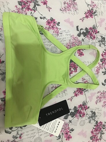 xs Beden Yeşil bikini üstü