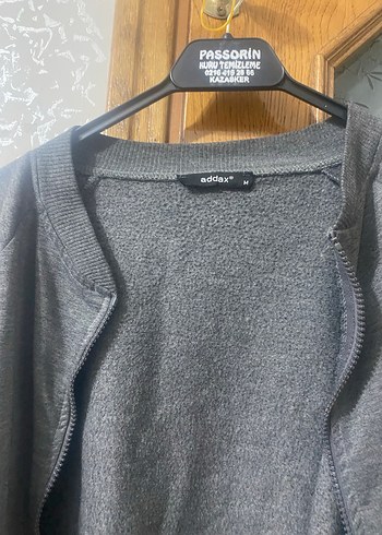 Gri Uzun Kollu Salaş Kadın Hırka - Görsel 2