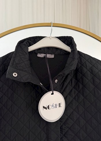 Düğmeli Siyah Kadın Midi Ceket - Görsel 3