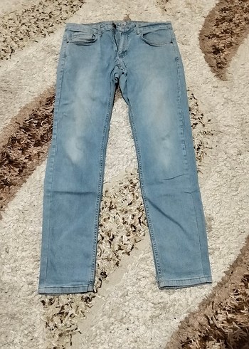Erkek Mavi Regular Fit Denim Pantolon - Görsel 2