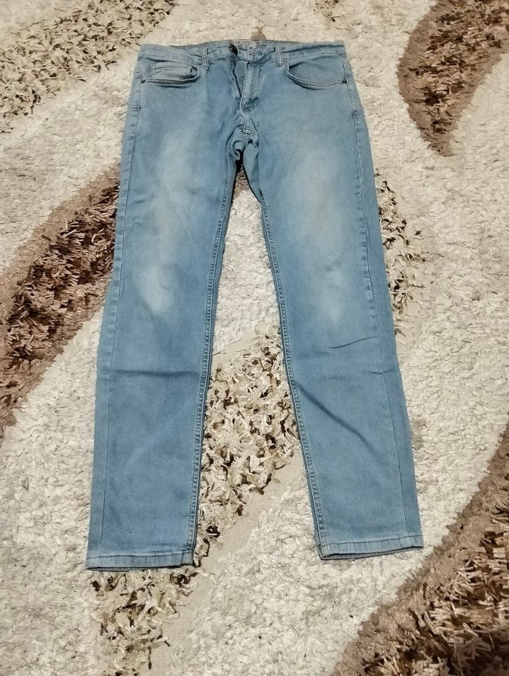 Erkek Mavi Regular Fit Denim Pantolon - Görsel 2