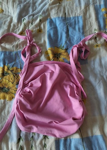 Pudra Renk Drapeli Mini Bustiyer - Görsel 4