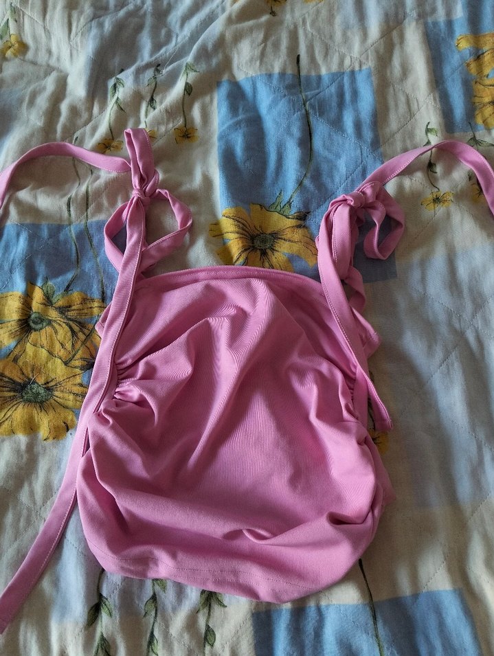 Pudra Renk Drapeli Mini Bustiyer - Görsel 4