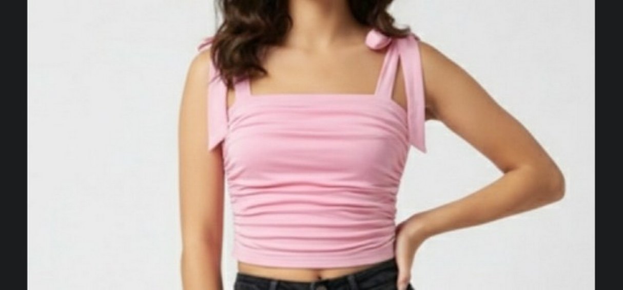 Pudra Renk Drapeli Mini Bustiyer - Görsel 2