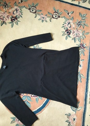 Siyah Uzun Kollu Hamile Tunik - Görsel 4