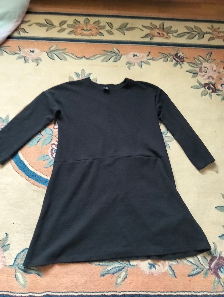 Siyah Uzun Kollu Hamile Tunik - Görsel 2