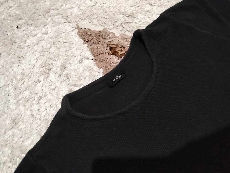 Siyah Erkek Kısa Kollu Basic Tişört - Görsel 3