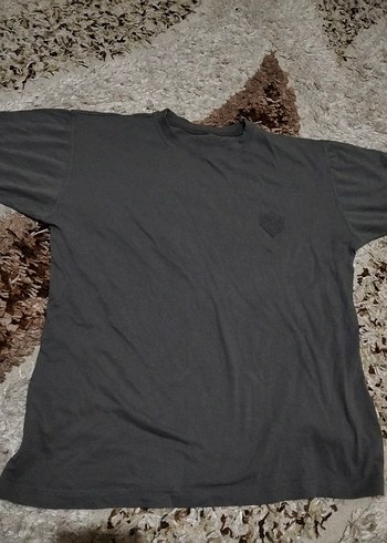 Gri Oversize Erkek Tişört - Görsel 2