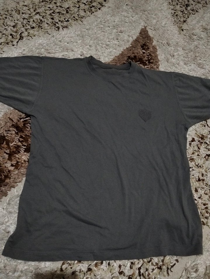 Gri Oversize Erkek Tişört - Görsel 2