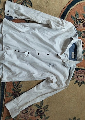 Gri Düğmeli Erkek Keten Gömlek - Görsel 3