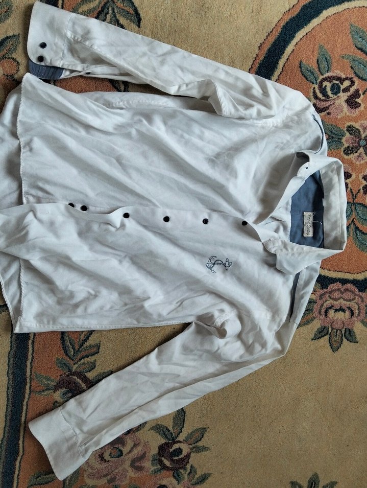 Gri Düğmeli Erkek Keten Gömlek - Görsel 3