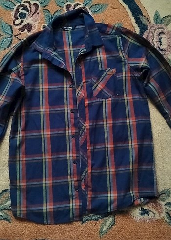 Düğmeli Çok Renkli Erkek Gömlek - Görsel 2