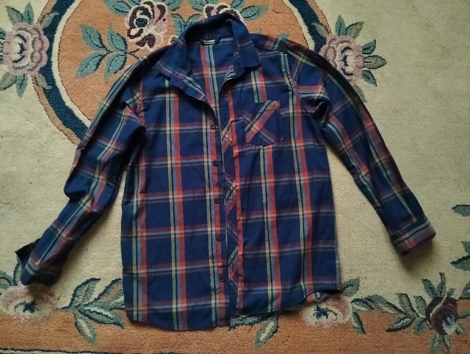 Düğmeli Çok Renkli Erkek Gömlek - Görsel 2