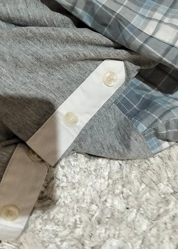 Gri Kısa Kollu Regular Fit Erkek Gömlek - Görsel 6