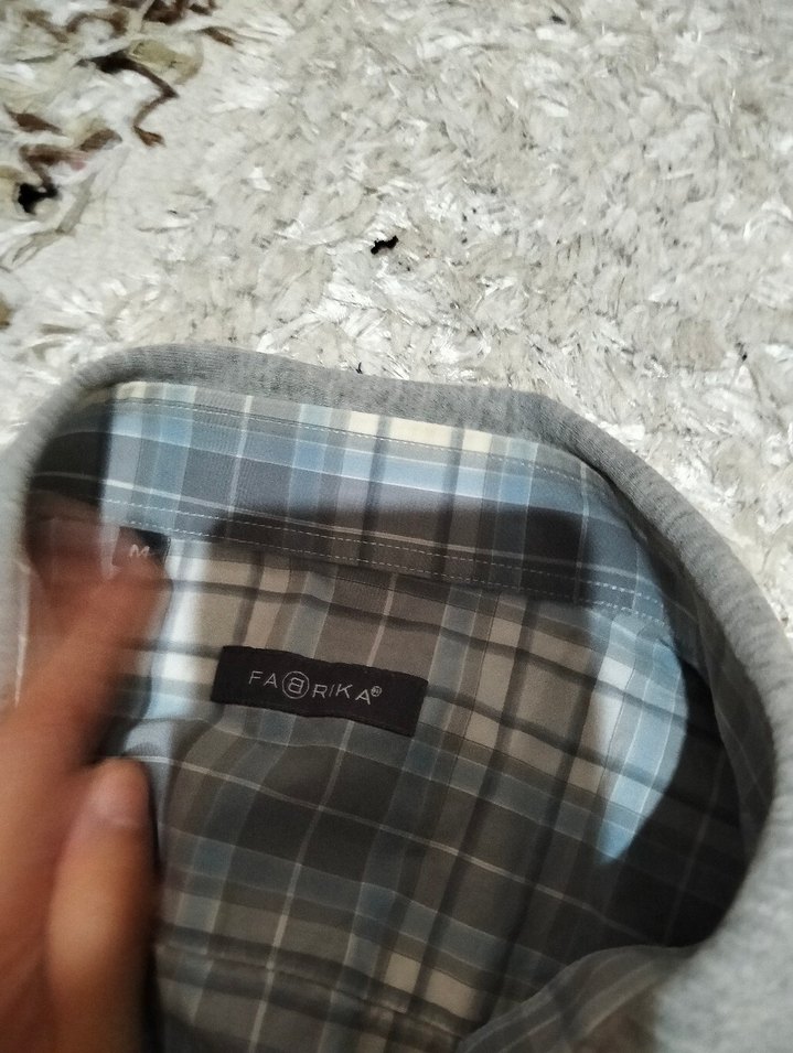 Gri Kısa Kollu Regular Fit Erkek Gömlek - Görsel 4