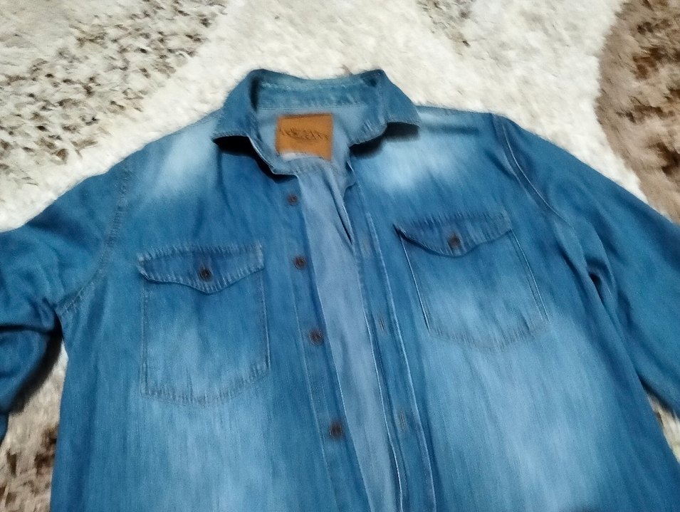 Erkek LCW Mavi Düğmeli Normal Boy Denim Ceket - Görsel 3
