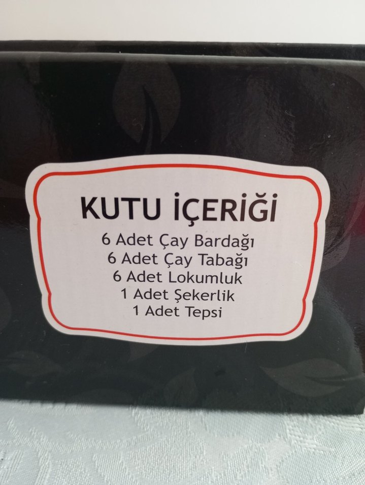Gümüş Desenli Çay Seti 12 Parça - Görsel 5