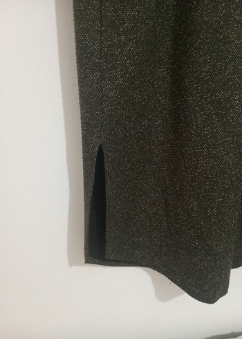 Gri Uzun Kadın Fermuarlı Kaban - Görsel 5