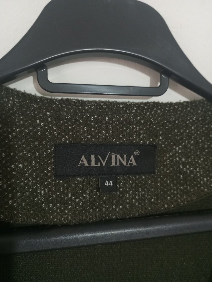 Gri Uzun Kadın Fermuarlı Kaban - Görsel 3