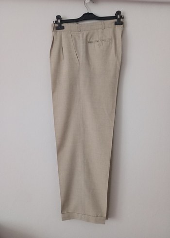 Bej Regular Fit Keten Erkek Pantolon - Görsel 4