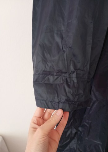 Gri Uzun Erkek Yağmurluk - Görsel 6