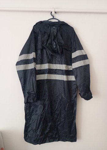 Gri Uzun Erkek Yağmurluk - Görsel 3