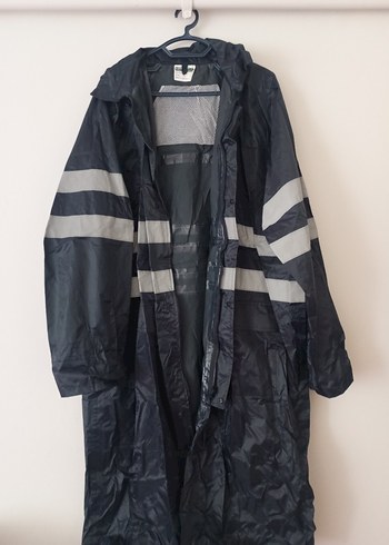 Gri Uzun Erkek Yağmurluk - Görsel 2