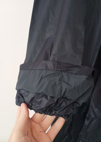 Gri Uzun Erkek Yağmurluk - Görsel 5