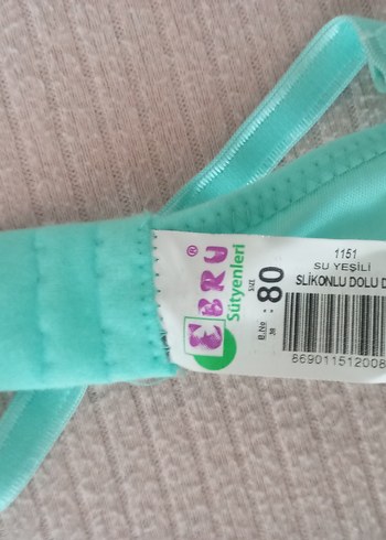 Pastel Turkuaz Düz Renk Sütyen - Görsel 3