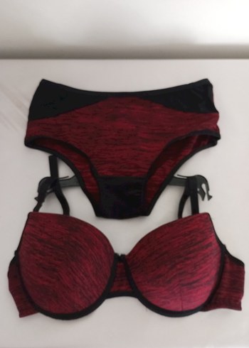 Bordo Spor Sütyen ve Mini Külot Takımı - Görsel 7